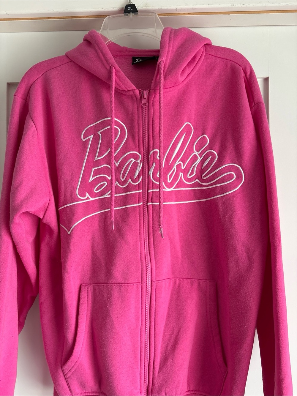 Barbie Pink Zip-Up Hoodie Jacket